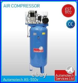 AIR COMPRESSOR 200L 4.0Hp 18.0cfm VERTICAL PISTON COMPRESSOR 200 LITRE 3 PHASE