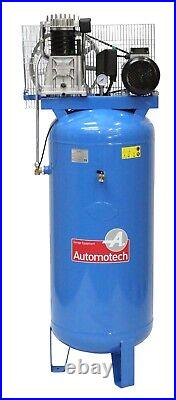 AIR COMPRESSOR 200L 4.0Hp 18.0cfm VERTICAL PISTON COMPRESSOR 200 LITRE 3 PHASE