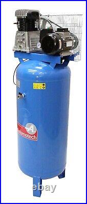 AIR COMPRESSOR 200L 4.0Hp 18.0cfm VERTICAL PISTON COMPRESSOR 200 LITRE 3 PHASE