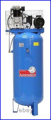 AIR COMPRESSOR 200L 4.0Hp 18.0cfm VERTICAL PISTON COMPRESSOR 200 LITRE 3 PHASE