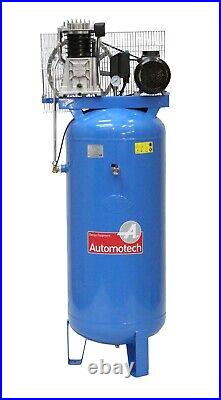 AIR COMPRESSOR 200L 4.0Hp 18.0cfm VERTICAL PISTON COMPRESSOR 200 LITRE 3 PHASE