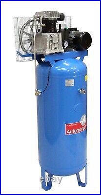 AIR COMPRESSOR 200L 4.0Hp 18.0cfm VERTICAL PISTON COMPRESSOR 200 LITRE 3 PHASE