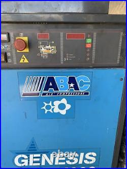 Abac Genesis Screw Air Compressor 11 Kw 8-10 Bar Dry Tank 270 Litre