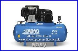 Abac Pro B6000 270L FT7.5 3 Phase 28cfm 7.5HP 270 Litre Air Compressor inc vat