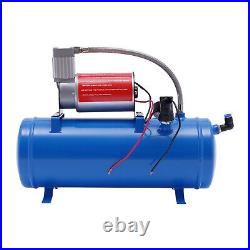 Air Compressor 100 Psi with Universal 6 Liter Tank Train Air Horn Kit 12V New