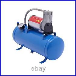Air Compressor 100 Psi with Universal 6 Liter Tank Train Air Horn Kit 12V New