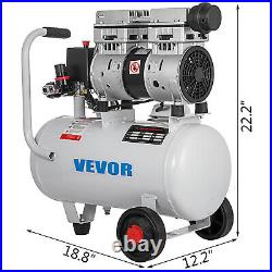 Air Compressor 25 Litre 8 BAR 115PSI Silent Portable Oil Free 1HP 230V 48 dB