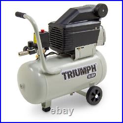 Air Compressor 25L Portable Commercial Triumph 10/25P 25 Litre 8.5CFM 2HP