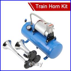 Air Compressor 3 Horn with 6 Liter Fuel Tank 12 V Train Horn Kit 150PSI 150DB