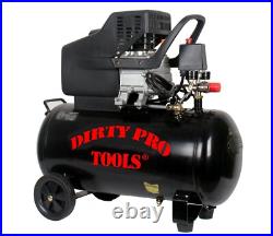 Air Compressor 50 Litres 8Bar 115Psi 230V Electric 50L Dirty Pro Tools
