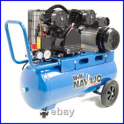 Air Compressor 50L 14.5CFM 3HP Portable 8BAR 116psi 50 Litre Wolf Navajo