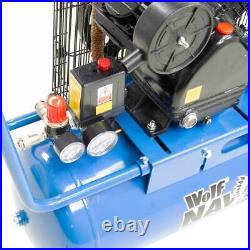 Air Compressor 50L 14.5CFM 3HP Portable 8BAR 116psi 50 Litre Wolf Navajo