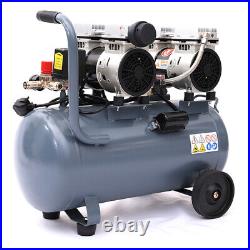 Air Compressor 50L Litres Low-Noise Oil Free 3.5HP 8 Bar 9.6CFM Portable Wheels