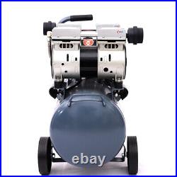 Air Compressor 50L Litres Low-Noise Oil Free 3.5HP 8 Bar 9.6CFM Portable Wheels