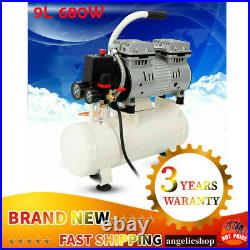 Air Compressor 9 Litre 8 BAR Portable Silent Oil Free Air Compressor 0.9HP New