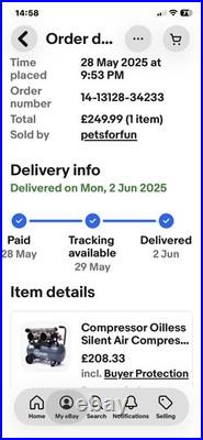 Air Compressor Airmaster Tiger 16/550 14.5CFM 50Litre 3HP (230V)