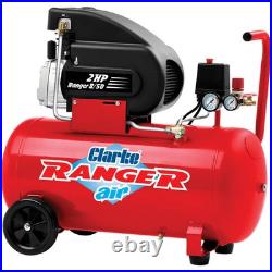 Air Compressor. Clarke Ranger 8/50 7cfm 50 Litre 2HP Air Compressor (230V)