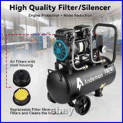 Air Compressor Electric 24L Litre 1.5HP 1500w Oil Free 8bar 7.42CFM Low noise