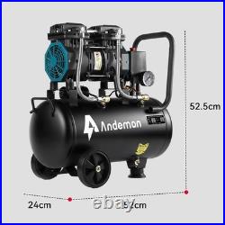 Air Compressor Electric 24L Litre 1.5HP 1500w Oil Free 8bar 7.42CFM Low noise