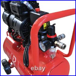 Air Compressor Electric 24L Litre 1HP 750w Portable 8bar 116psi 5pc Tool Kit