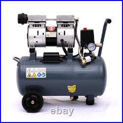 Air Compressor Electric 25 Litre Tank Quiet Silent Portable Oil Free 8bar 116psi