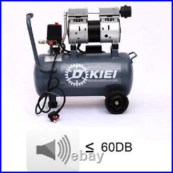 Air Compressor Electric 25 Litre Tank Quiet Silent Portable Oil Free 8bar 116psi