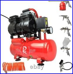 Air Compressor Electric 8L Litre 0.75HP 550w Silent Portable Oil Free 8bar Air Compressor Electric 8L Litre 0.75HP 550w Silent Portable Oil Free 8bar