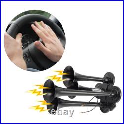 Air Compressor Horn Kit 4 Trumpet With 6 Liter Tank 12V For Train Air 150PSI