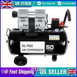 Air Compressor Low Noise 50 Litre Oil Free 220V/ 50HZ 1600RPM Best Brand UK