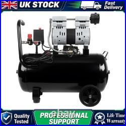 Air Compressor Low Noise 50 Litre Oil Free 220V/ 50HZ 1600RPM Gear UK New Brand