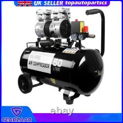 Air Compressor Low Noise 50 Litre Oil Free 220V/ 50HZ 1600RPM New Brand Gear
