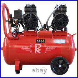 Air Compressor RocwooD Electric 50L Litre 2HP 1500w Silent Oil Free 8bar 116psi