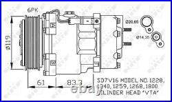 Air Con Compressor for Citroen C5 HDi 2.2 Litre (06/2002-08/2004) Genuine NRF