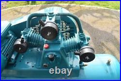 Air Industrial 200 Litre Belt Drive Air Compressor Blue On castors