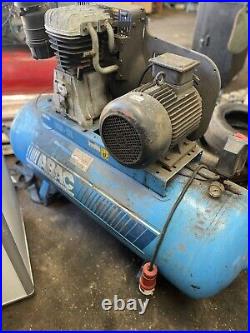 Air compressor ABAC 270 Litre SPARES AND REPAIRS, TURNS, POSSIBLY HEAD GASKET