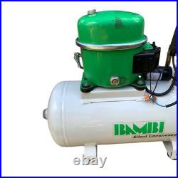 Bambi 24 Ltr Litres Standard Silent Air Compressor For Spares or Repairs