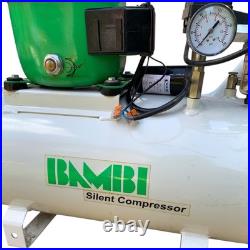 Bambi 24 Ltr Litres Standard Silent Air Compressor For Spares or Repairs