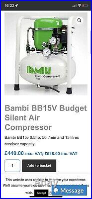 Bambi BB15V Compressor Silent Air Budget Range (15 Litres, 0.5 HP)
