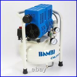 Bambi PT15 Compressor Ultra Low Noise Oil Free (15 Litres, 0.75 HP)