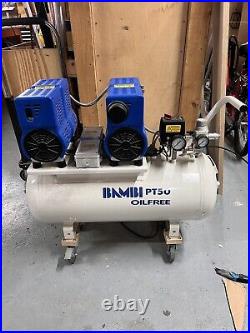 Bambi PT50 Compressor Ultra Low Noise Oil Free (50 Litres, 1.5 HP)