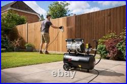 Bimson Power Oil Free Air Compressor, 24 Litre Tank Capacity 230V Black Low
