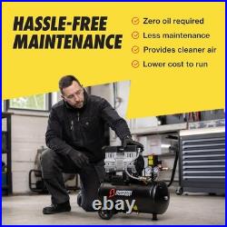 Bimson Power Oil Free Air Compressor, 24 Litre Tank Capacity 230V Black Low