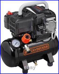 Black+Decker 6 Litre Portable Air Compressor 230 V Home Domestic Garage DIY