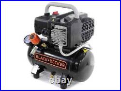 Black+Decker 6 Litre Portable Air Compressor 230 V Home Domestic Garage DIY