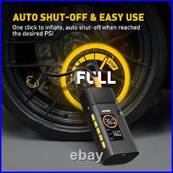 Car Air Compressor Pump Tyre Inflator Cordless Digital USB Rechargeable Tire UK