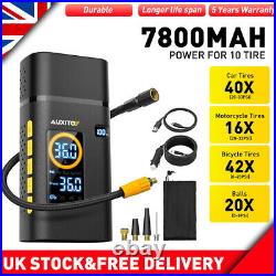 Car Air Compressor Pump Tyre Inflator Cordless Digital USB Rechargeable Tire UK