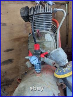 Clarke 50 litre Air Compressor Twin Outlet & 30m Hose On Reel Clarke 50 litre Air Compressor Twin Outlet & 30m Hose On Reel