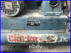Clarke 50Litre Belt Drive 110V Twin Cylinder Air Compressor C/W 240-110V Tfmr