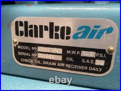 Clarke Air Compressor 160 Litre Tank with Extendable Air Hose Used