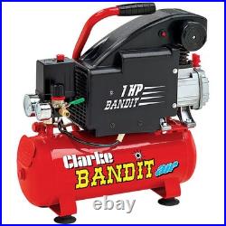 Clarke Bandit V Kit 4.2cfm 8 Litre 1HP Air Compressor Nailing / Stapling Kit